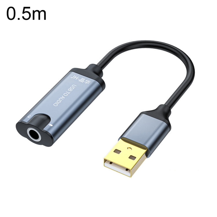 Scheda audio USB JINGHUA Z17 con cavo Convertitore audio per auricolari per telefono cellulare, 0.2m, 0.5m