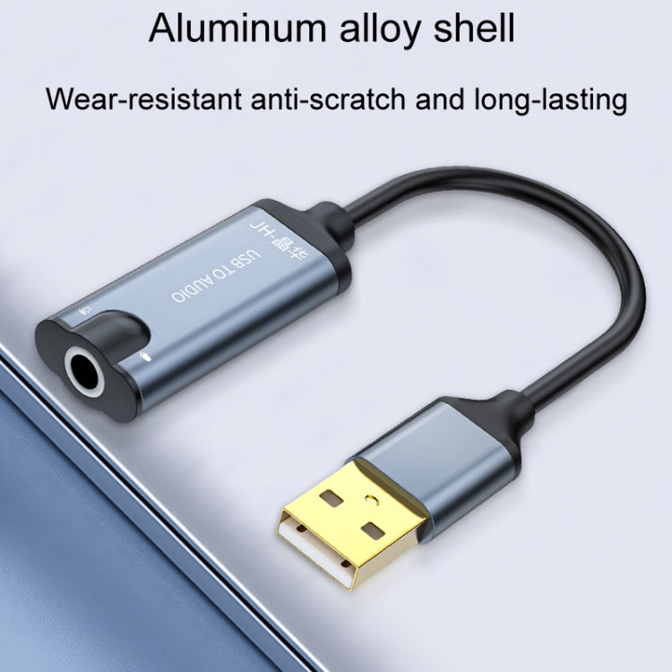 Scheda audio USB JINGHUA Z17 con cavo Convertitore audio per auricolari per telefono cellulare, 0.2m, 0.5m