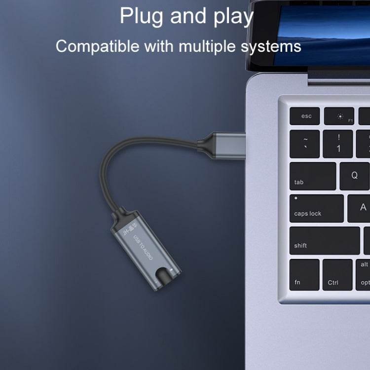 Scheda audio USB JINGHUA Z17 con cavo Convertitore audio per auricolari per telefono cellulare, 0.2m, 0.5m