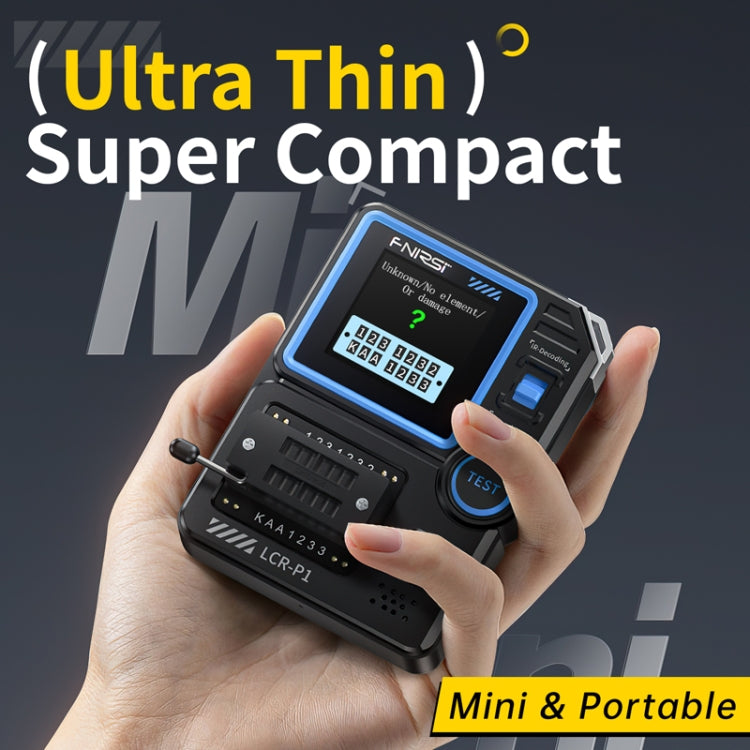 FNIRSI LCR-P1 Transistor Tester Strumento di ispezione dei componenti elettronici multifunzionale, LCR-P1
