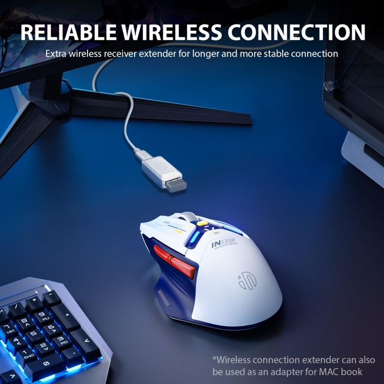 Mouse per computer da ufficio per giochi Bluetooth wireless Inphic IN9 Tri-mode