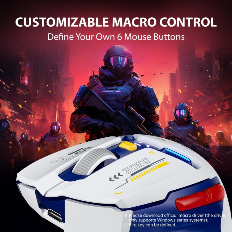 Mouse per computer da ufficio per giochi Bluetooth wireless Inphic IN9 Tri-mode