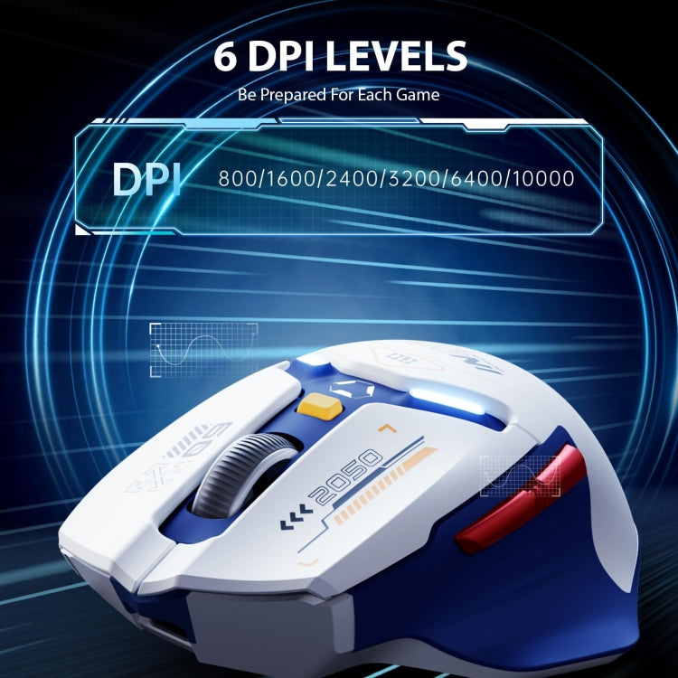 Mouse per computer da ufficio per giochi Bluetooth wireless Inphic IN9 Tri-mode