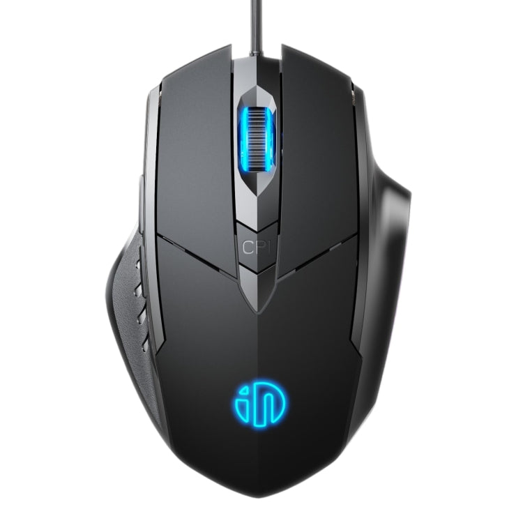 Mouse da gioco per computer Inphic PW1H cablato silenzioso illuminato a 6 pulsanti