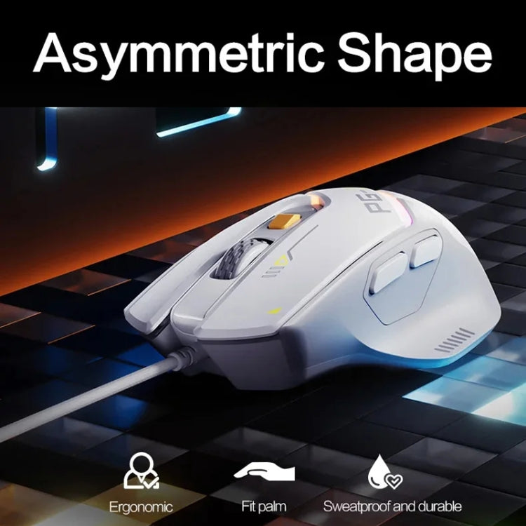 Mouse cablato per giochi per computer con emissione di luce RGB Inphic PG1, PG1