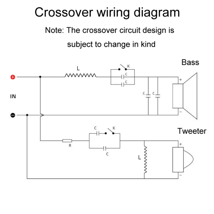 WEAH-206 Crossover per diffusori da scaffale con divisore audio a 2 vie alto e basso, WEAH-206