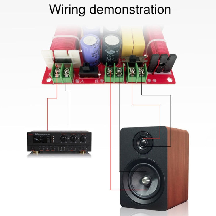 WEAH-206 Crossover per diffusori da scaffale con divisore audio a 2 vie alto e basso, WEAH-206
