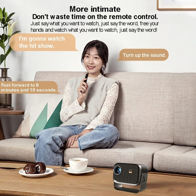 Mini proiettore portatile Smart Home Theater, Android 4K HD Version, Same Screen Version For Mobile Phone