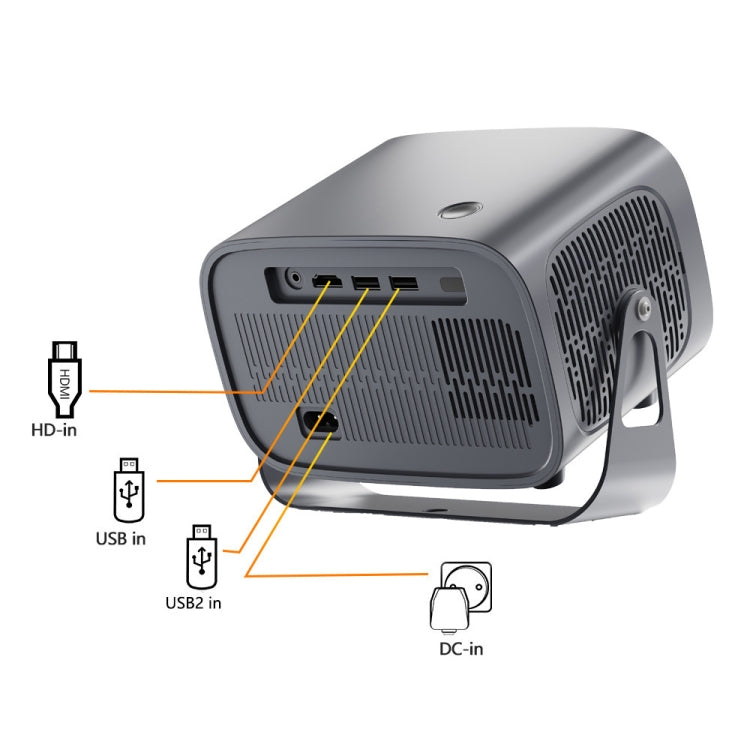 Proiettore portatile Android intelligente 4K, US Plug, UK Plug, EU Plug, AU Plug