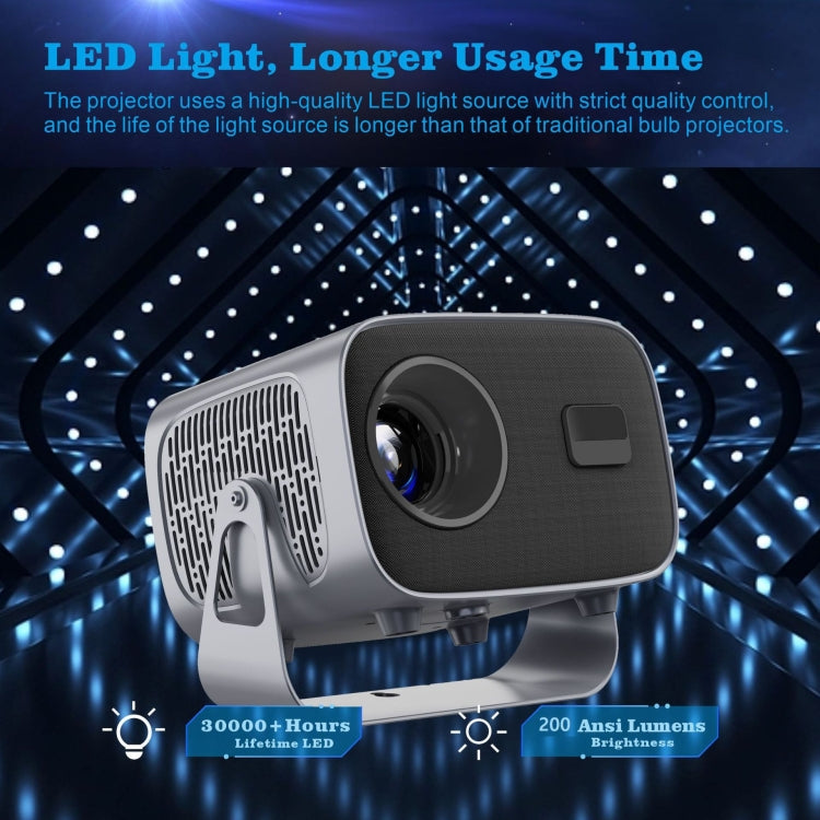 Proiettore portatile Android intelligente 4K, US Plug, UK Plug, EU Plug, AU Plug