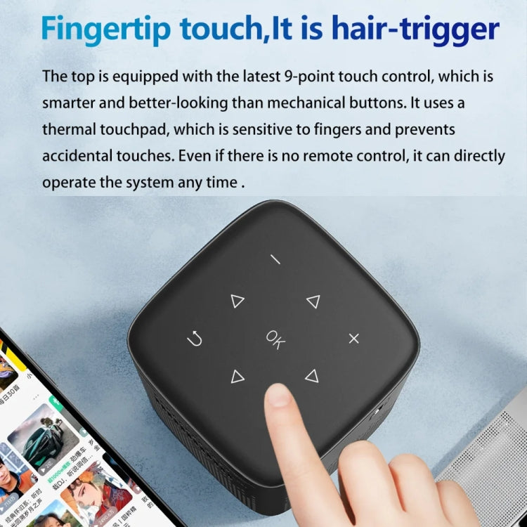 Proiettore musicale domestico 4K HD portatile per esterni TOUMEI C900 con batteria integrata, US Plug, EU Plug, UK Plug