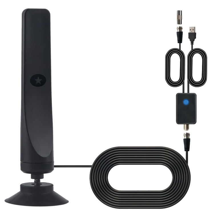 Antenna TV digitale interna 4K 1080P per canali locali, portata 50 miglia con amplificatore di segnale, 50 Miles 20dBi HDTV-T2