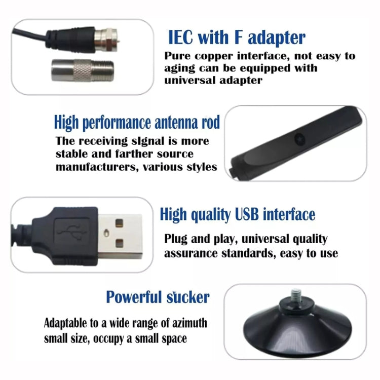 Antenna TV digitale interna 4K 1080P per canali locali, portata 50 miglia con amplificatore di segnale, 50 Miles 20dBi HDTV-T2