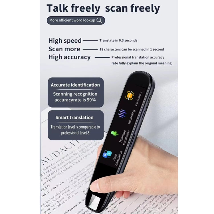 Versione internazionale Multi-lingua Fotocamera Scansione Traduzione offline Penna