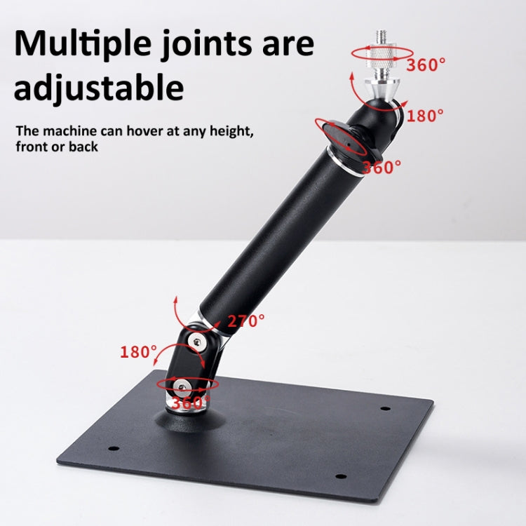 Supporto per proiettore con struttura interamente in metallo con supporto cardanico che supporta una rotazione di 360 gradi