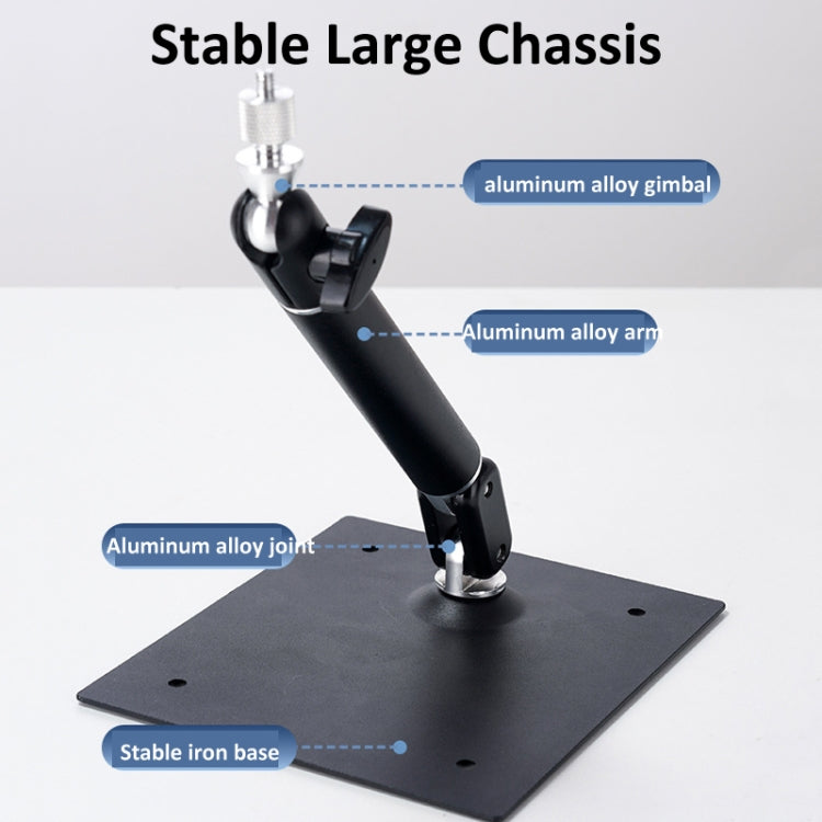 Supporto per proiettore con struttura interamente in metallo con supporto cardanico che supporta una rotazione di 360 gradi