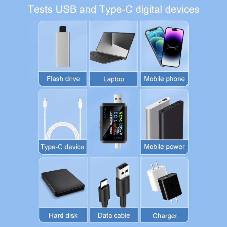 6527-Q Misuratore di tensione e corrente digitale multifunzionale Tester di capacità portatile, 6527-Q