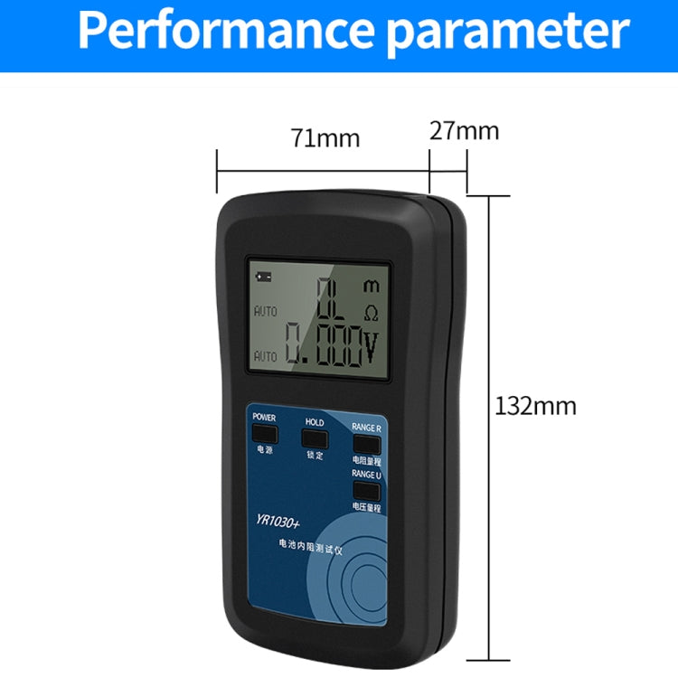 Tester di resistenza interna della batteria al litio NiMH al piombo e al litio da 100 V