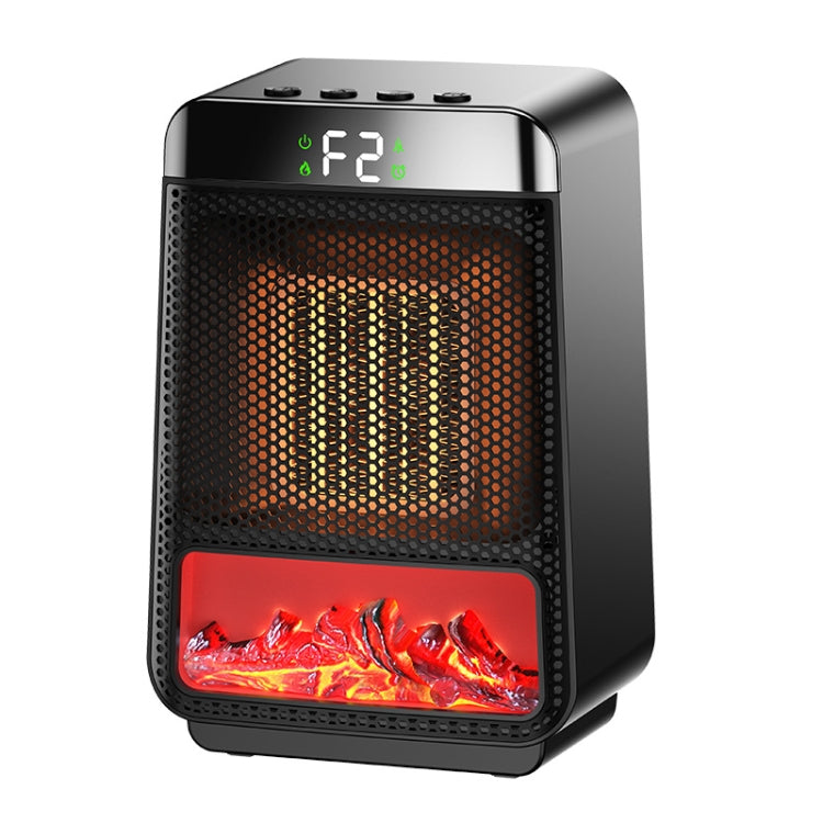 Riscaldatore PTC da tavolo E03 con luce a fiamma dinamica, US Plug, EU Plug, UK Plug