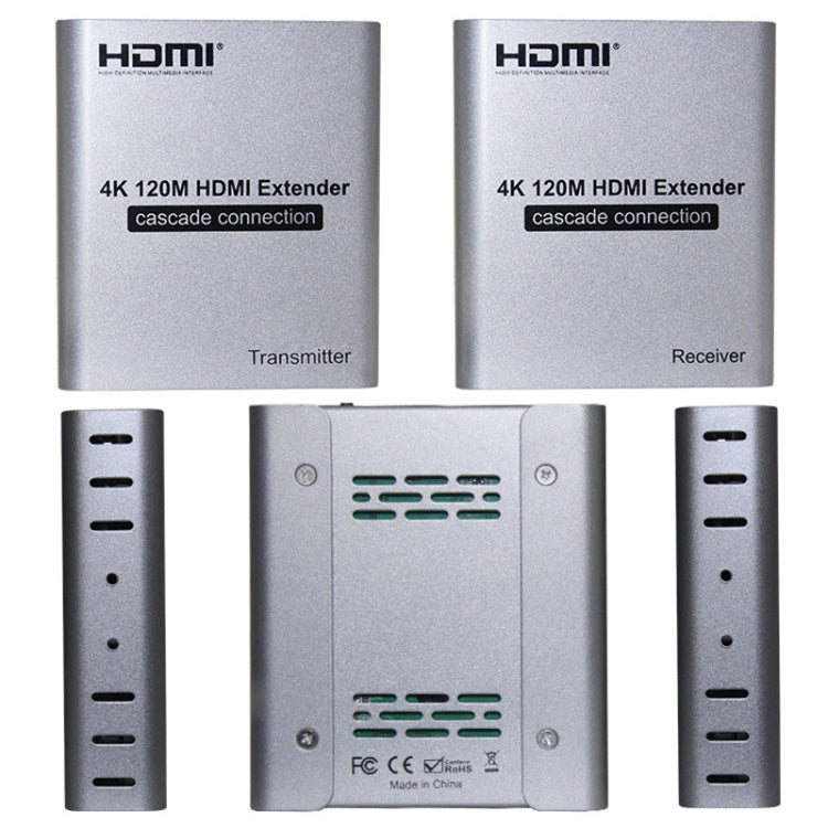 Trasmettitore/ricevitore HDMI singolo cavo 120M Extender Trasmettitore HD 4K, US Plug, UK Plug, EU Plug