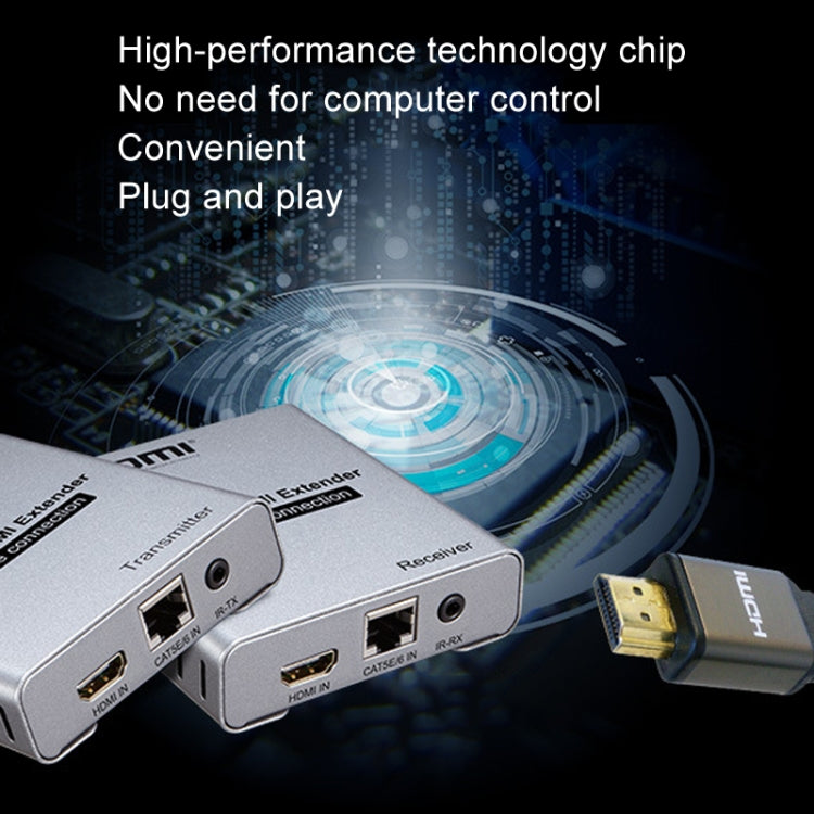 Trasmettitore/ricevitore HDMI singolo cavo 120M Extender Trasmettitore HD 4K, US Plug, UK Plug, EU Plug