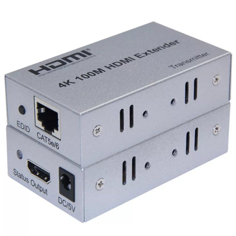 Cavo Ethernet singolo HDMI a RJ45, amplificatore di segnale per cavo 4K HD, prolunga da 100 m, US Plug, UK Plug, EU Plug