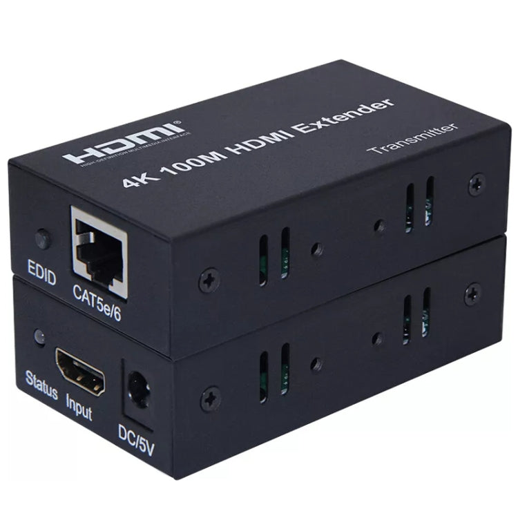 Cavo Ethernet singolo HDMI a RJ45, amplificatore di segnale per cavo 4K HD, prolunga da 100 m, US Plug, UK Plug, EU Plug