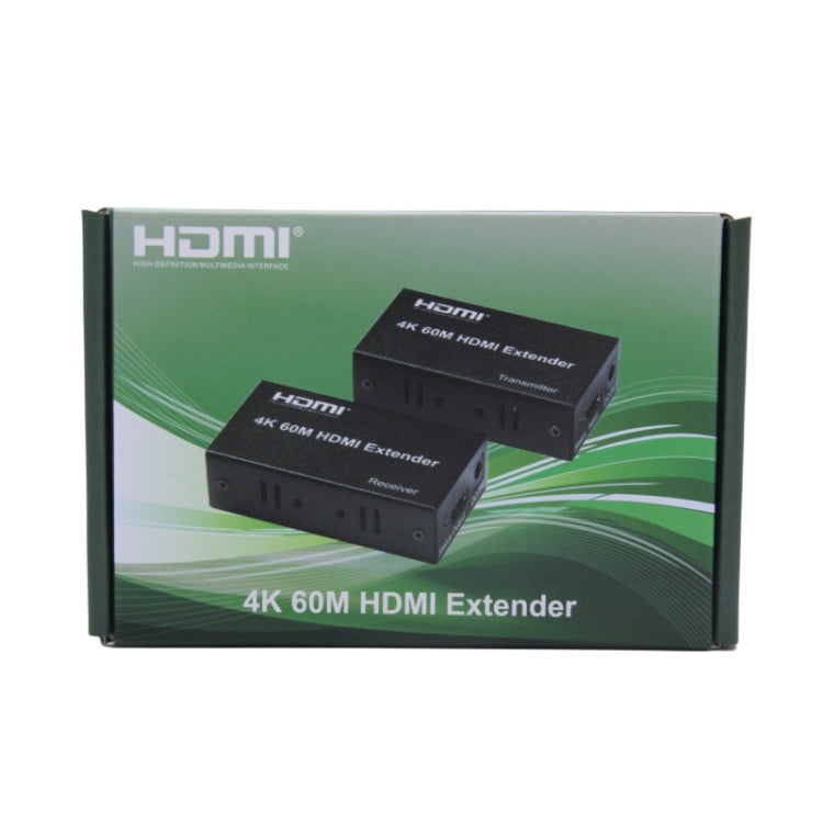 Cavo Ethernet singolo HDMI a RJ45 da 60 m, amplificatore di segnale per cavo HD 4K, trasmettitore+ricevitore, US Plug, UK Plug, EU Plug