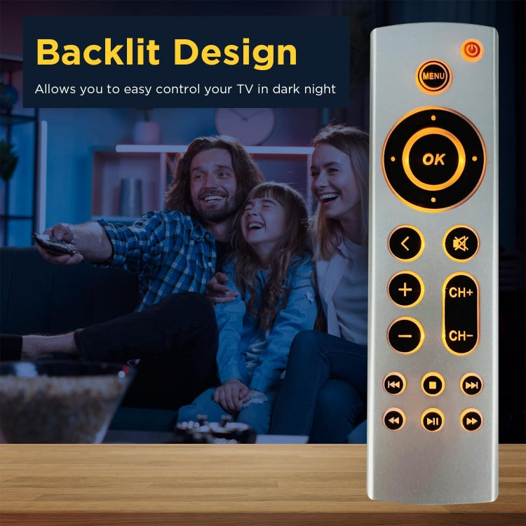 Per Apple TV Telecomando 4K / HD A2169 A1842 A1625 Stile retroilluminazione senza voce, Backlight Style