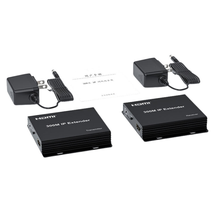Extender HDMI IP 300M Trasmissione video HD, trasmettitore + ricevitore, US Plug, UK Plug, EU Plug