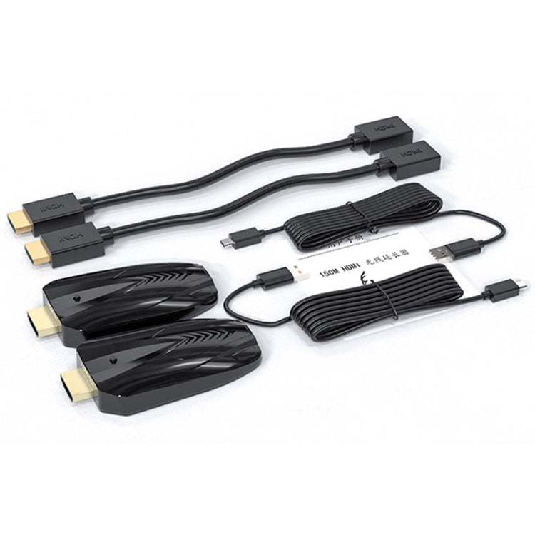 Extender wireless HDMI 150m 1080P attraverso la parete, trasmettitore + ricevitore, 150m