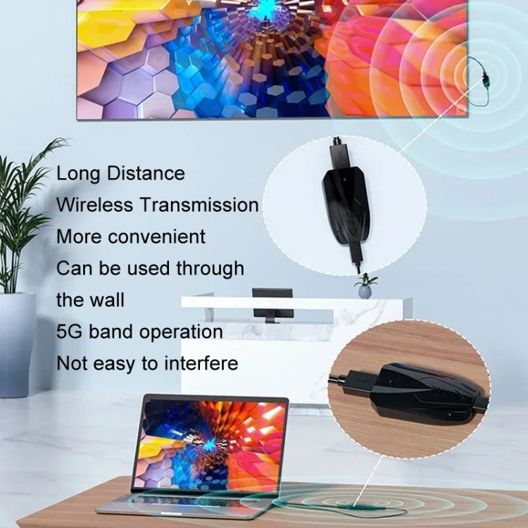 Extender wireless HDMI 150m 1080P attraverso la parete, trasmettitore + ricevitore, 150m