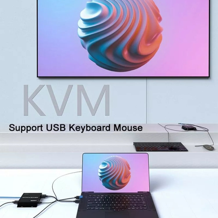 Cavo di estensione di rete IP KVM HDMI da 200 m, estensione di tastiera mouse H.264, US Plug, UK Plug, EU Plug