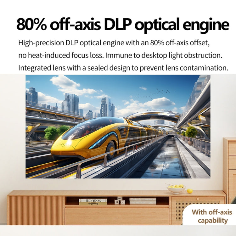 Proiettore wireless TOUMEI S8 1080P/4K DLP Android 11.OS Wifi 3D, US Plug, UK Plug, EU Plug