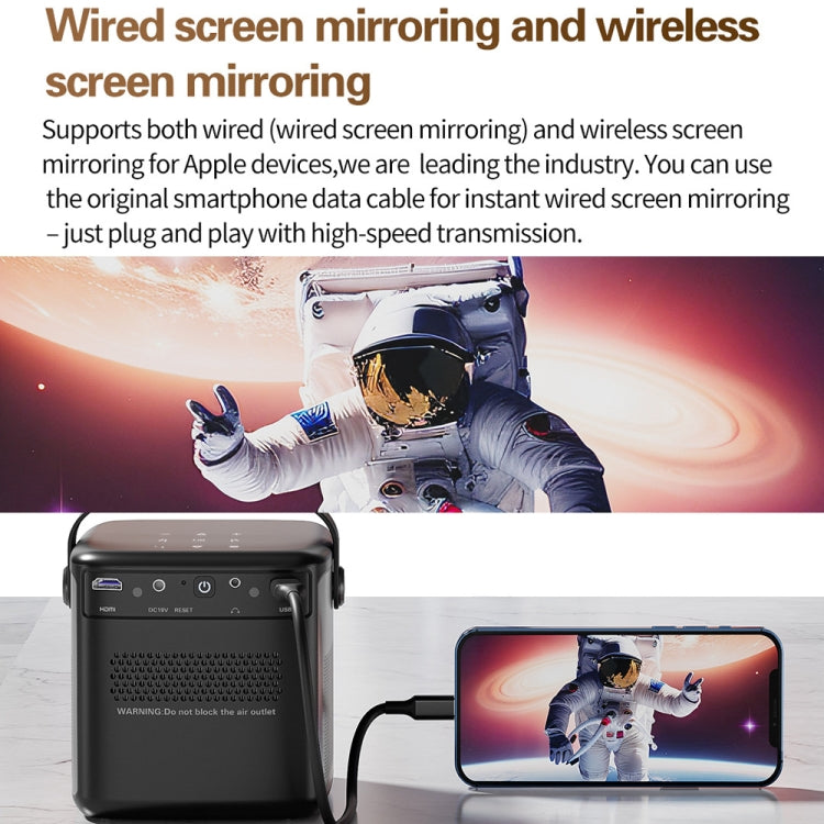 Proiettore wireless TOUMEI S8 1080P/4K DLP Android 11.OS Wifi 3D, US Plug, UK Plug, EU Plug