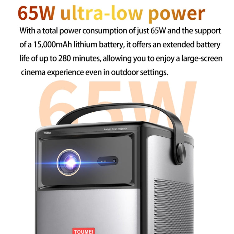 Proiettore wireless TOUMEI S8 1080P/4K DLP Android 11.OS Wifi 3D, US Plug, UK Plug, EU Plug