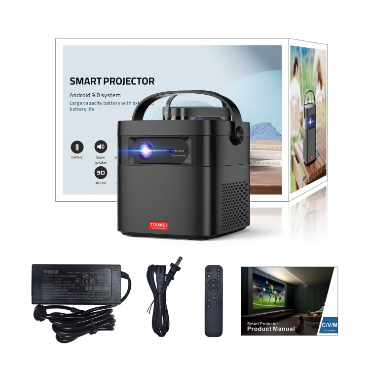 Proiettore portatile portatile per esterni con batteria di grande capacità integrata TOUMEI M2, US Plug, UK Plug, EU Plug