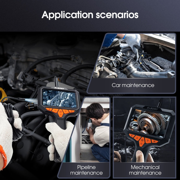 SVBONY SM501 Boroscopio industriale 2 Megapixel HD 4,3 pollici Sonda impermeabile IP67