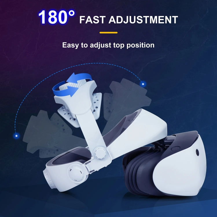 DEVASO per PlayStation VR 2 Elite Fascia per la testa antiscivolo comoda e leggera, For PlayStation VR 2 ABS