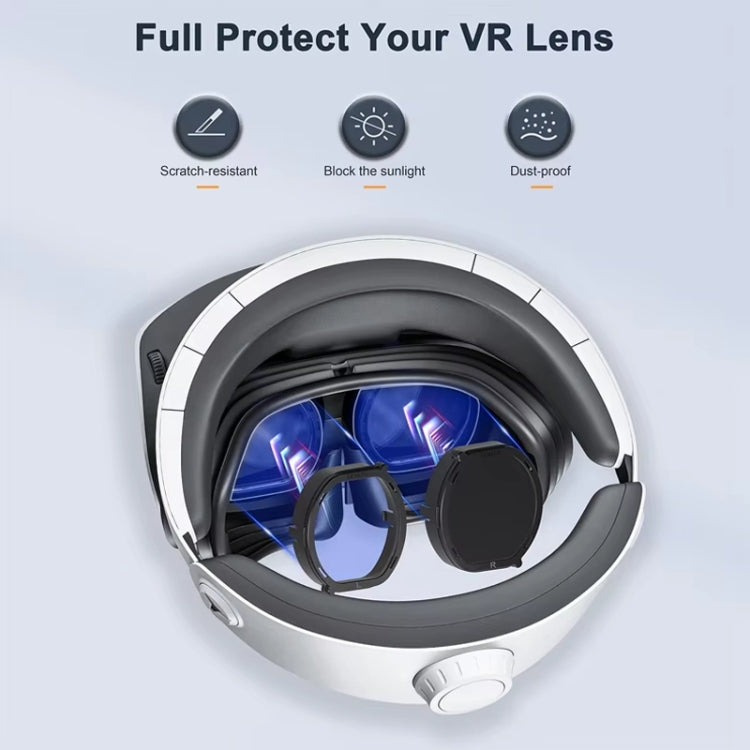 DEVASO per PlayStation VR 2 6 in 1 occhiali magnetici antigraffio custodia protettiva, 6 In 1