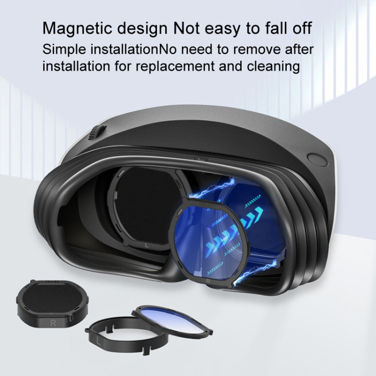 DEVASO per PlayStation VR 2 6 in 1 occhiali magnetici antigraffio custodia protettiva, 6 In 1