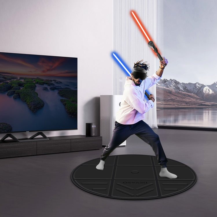 Tappetino per simulazione di gioco sportivo con occhiali VR DEVASO, Black