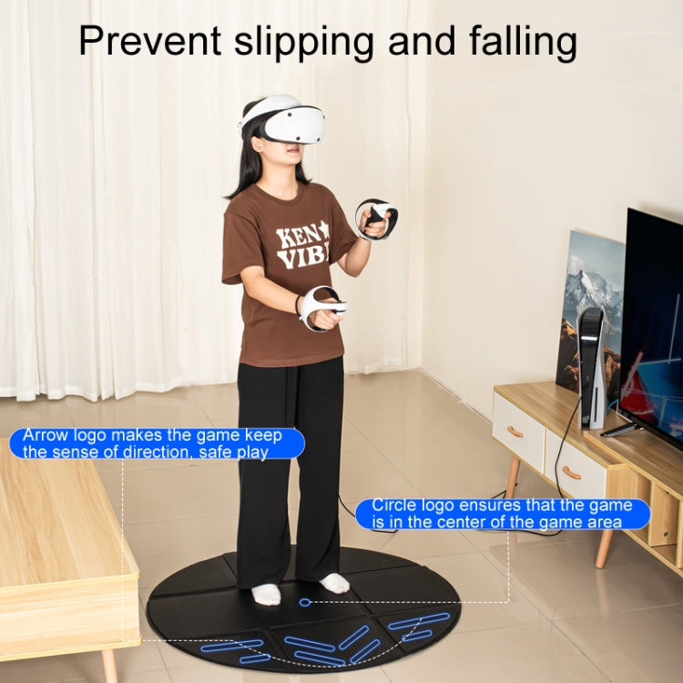Tappetino per simulazione di gioco sportivo con occhiali VR DEVASO, Black