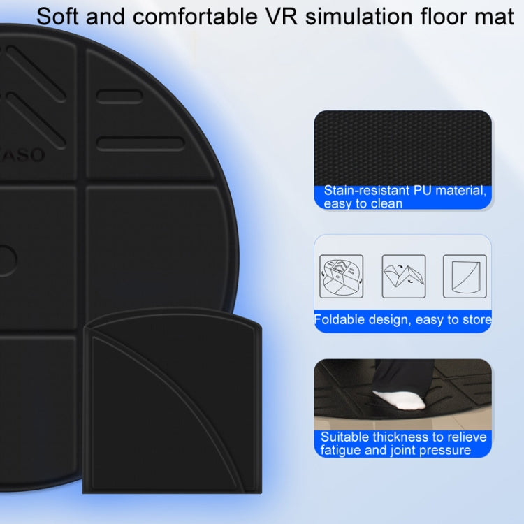 Tappetino per simulazione di gioco sportivo con occhiali VR DEVASO, Black