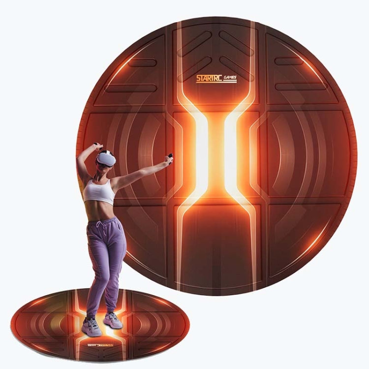 STARTRC GAMES Occhiali VR Gioco sportivo Simulazione Tappetino da pavimento, Purple, Orange