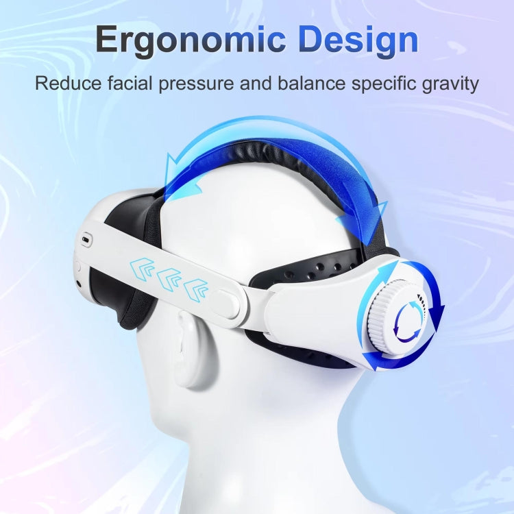 Per Meta Quest 3 / 3S DEVASO Elite Headwear VR Occhiali Fascia, For Meta Quest 3 / 3S