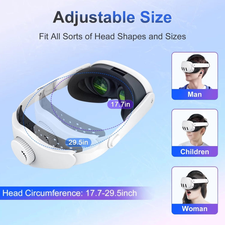 Per Meta Quest 3 / 3S DEVASO Elite Headwear VR Occhiali Fascia, For Meta Quest 3 / 3S