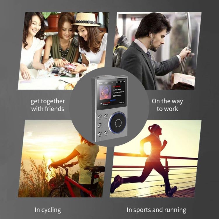 Lettore musicale Bluetooth HIFI da 2,4 pollici DSD256 Mastering qualità del suono Walkman, 16GB, 16GB+8GB, 16GB+16GB, 16GB+32GB