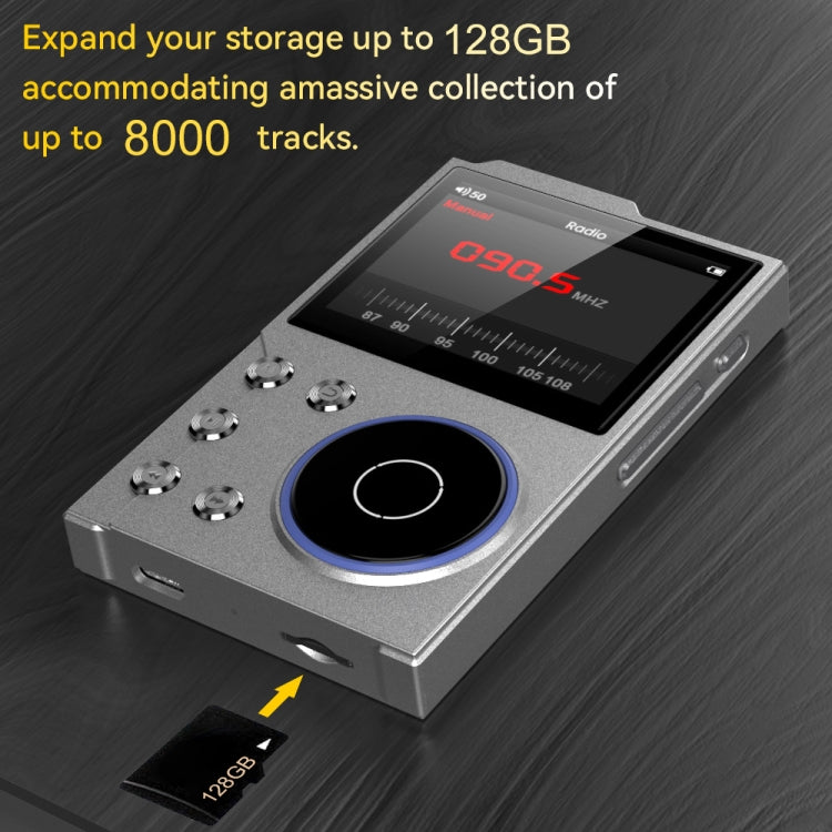 Lettore musicale Bluetooth HIFI da 2,4 pollici DSD256 Mastering qualità del suono Walkman, 16GB, 16GB+8GB, 16GB+16GB, 16GB+32GB