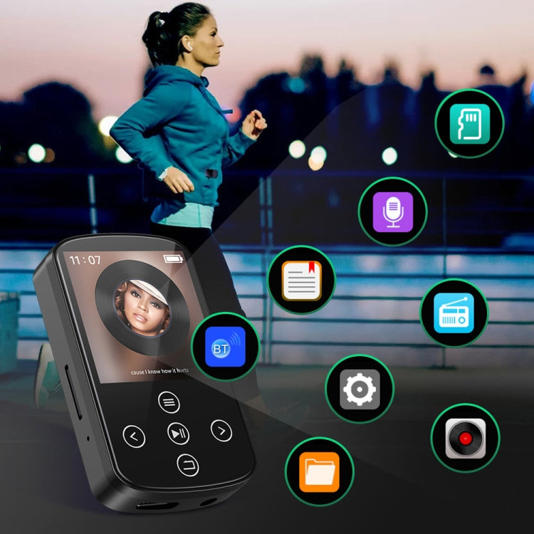 Lettore musicale MP3 Bluetooth HIFI Sport Clip Touch Screen MP4, No TF Card, 8GB, 16GB, 32GB, 64GB, 128GB
